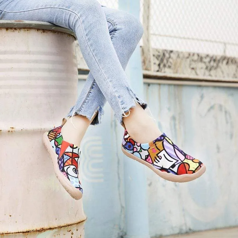 -Dreamy Cat- Lady Canvas Slip-ons