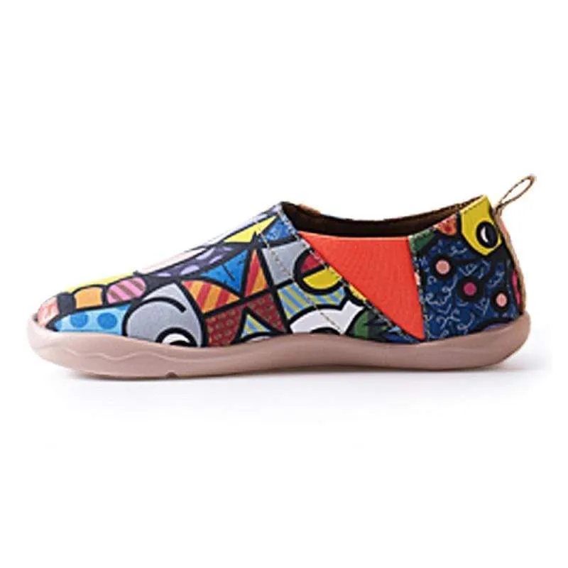 -Dreamy Cat- Lady Canvas Slip-ons