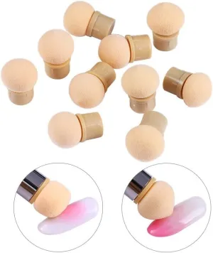 10/20Pcs Set Replace Sponges of Dual-Ended Blooming Nail Pen Drawing Dotting Nail Polish Professional Manicure Gradient Pen Tool