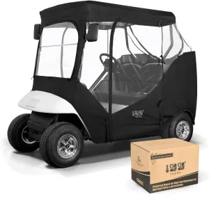 10L0L Golf Cart Enclosure 2 Passenger for EZGO TXT,Waterproof Portable Drivable Golf Cart Storage Cover,Travel 4-Sided Enclosure