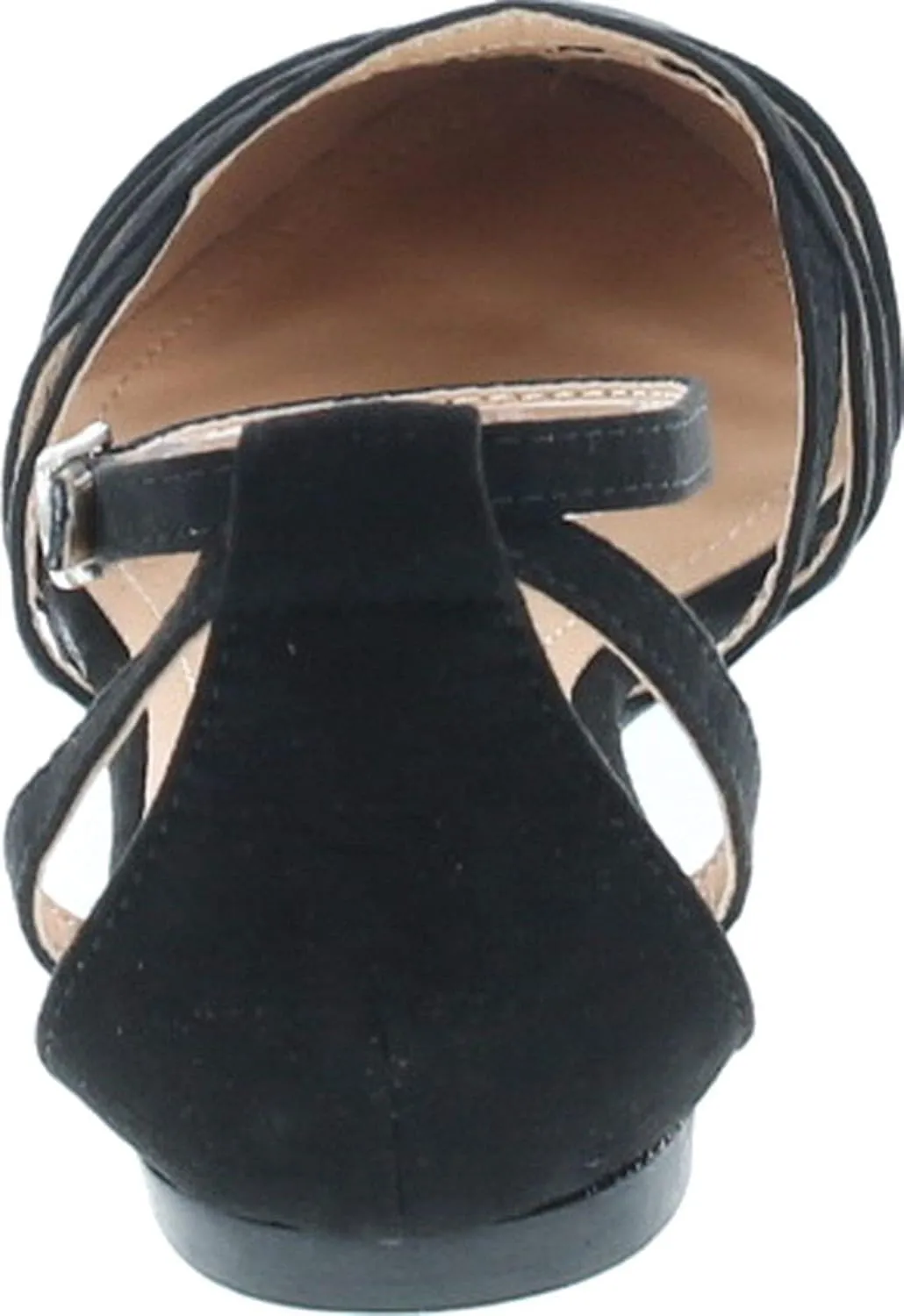 Abela-9 Women's Ankle Strap Ballerina Ballet Flats