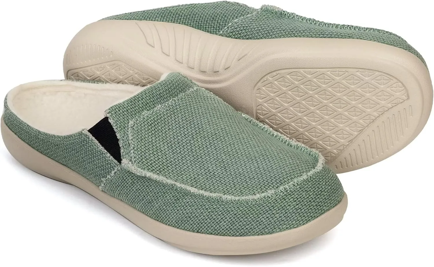 ADAX Men's Plantar Fasciitis & Pain Relief Orthotic Slippers with Arch Support (Size:US 7-US 14)