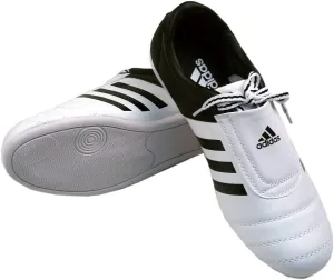 adidas® Kick Shoes Martial Arts Sneaker White with Black Stripes (4)