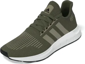 adidas Men's Swift Run 1.0 Sneaker, Olive Strata/Blanch Cargo/White, 11.5