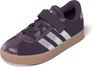 adidas Unisex-Child Vl Court 3.0 Elastic Lace & Strap Sneaker