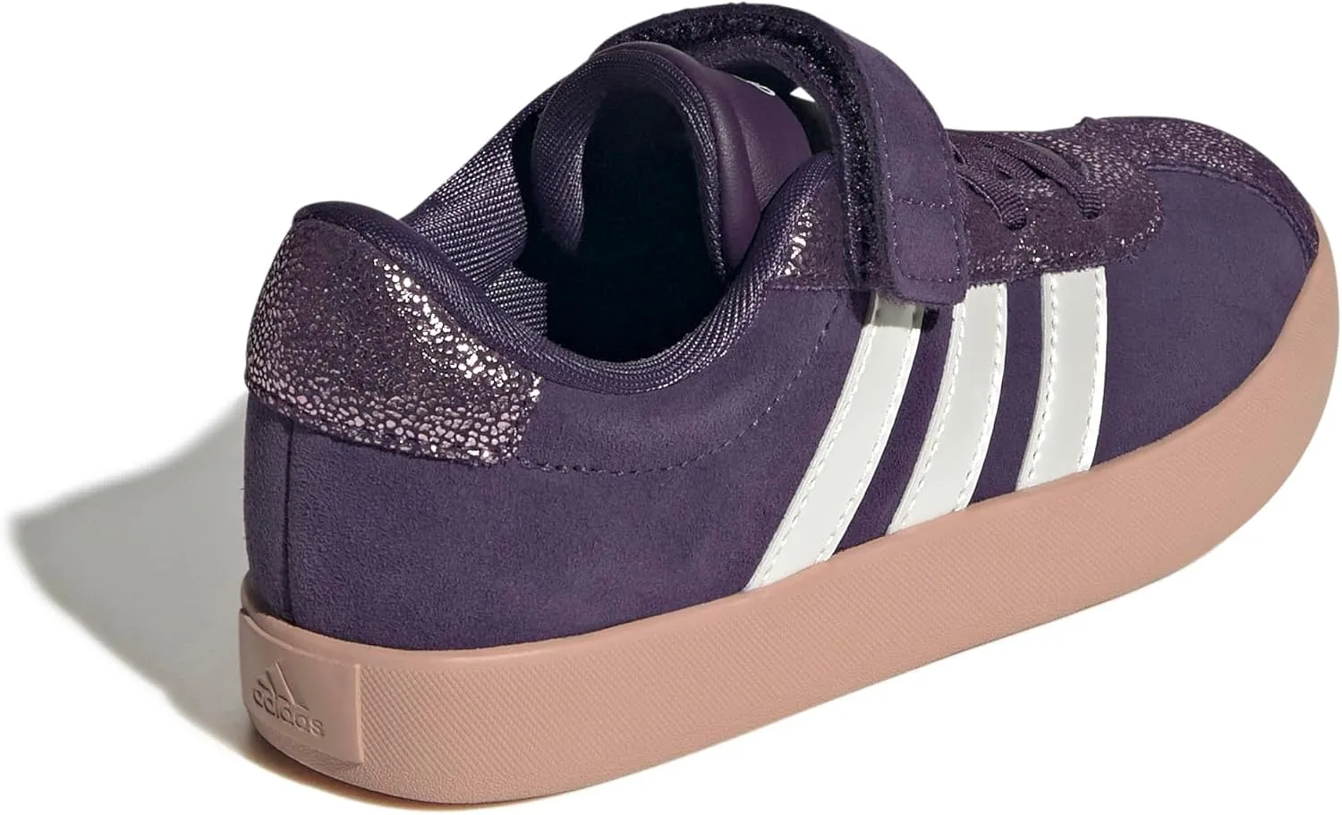 adidas Unisex-Child Vl Court 3.0 Elastic Lace & Strap Sneaker
