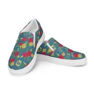 Alpha Chi Omega Canvas Slip-ons