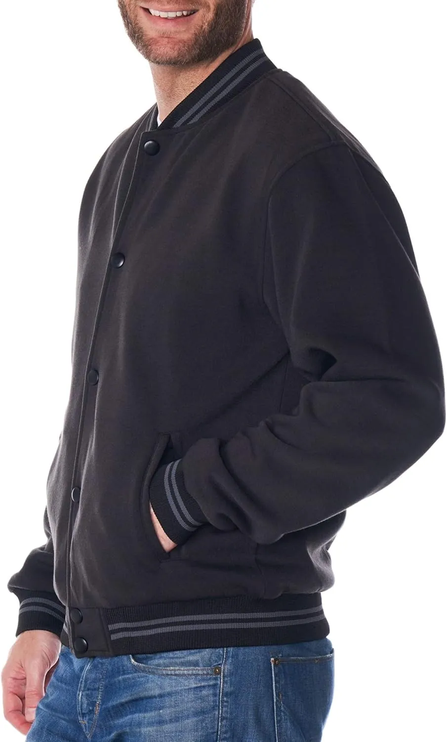 Alpine Swiss Tyler Mens Varsity Baseball Jacket Casual Letterman Bomber Jacket