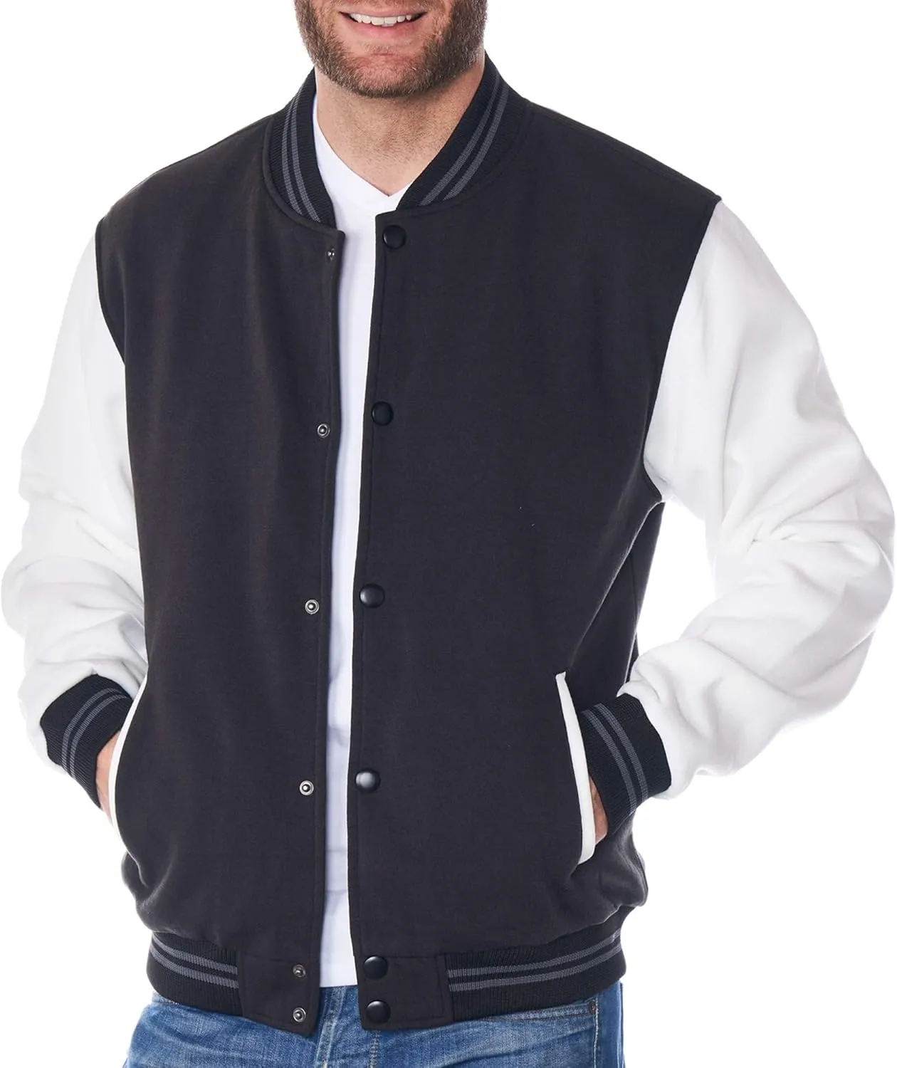 Alpine Swiss Tyler Mens Varsity Baseball Jacket Casual Letterman Bomber Jacket