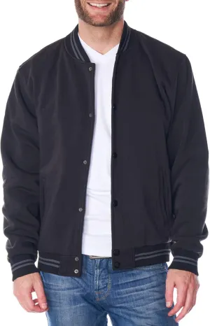 Alpine Swiss Tyler Mens Varsity Baseball Jacket Casual Letterman Bomber Jacket