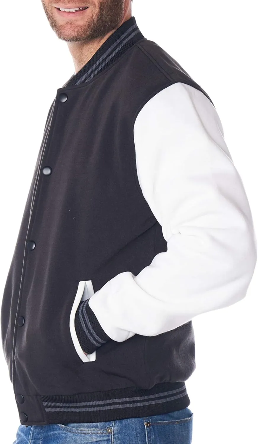 Alpine Swiss Tyler Mens Varsity Baseball Jacket Casual Letterman Bomber Jacket