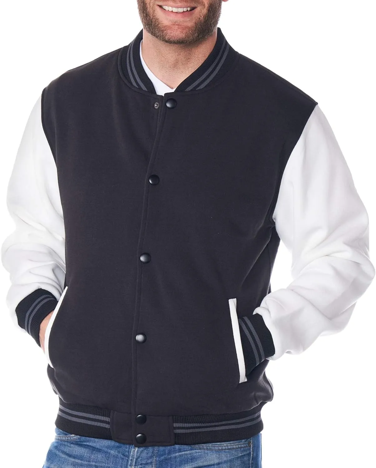 Alpine Swiss Tyler Mens Varsity Baseball Jacket Casual Letterman Bomber Jacket