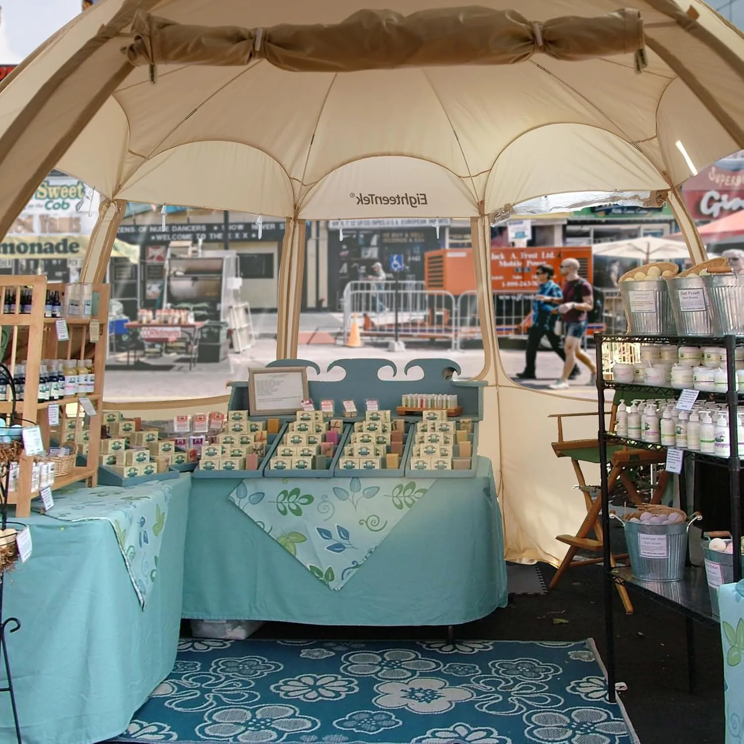 Alvantor Pop Up Canopy Tent - 10'x10' Vendor Booth Event Tent - Commercial Activity Canopy - Camping Gazebos - Beige