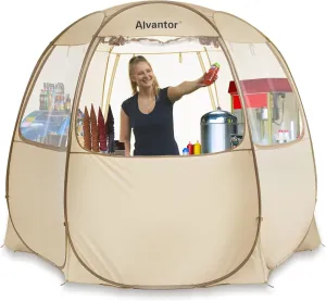 Alvantor Pop Up Canopy Tent - Vendor Booth Event Tent - Pop Up Canopy for Commercial Activity - Camping Gazebos - Beige