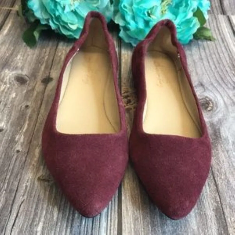American Rag Jilly wine Leather Flats 7M