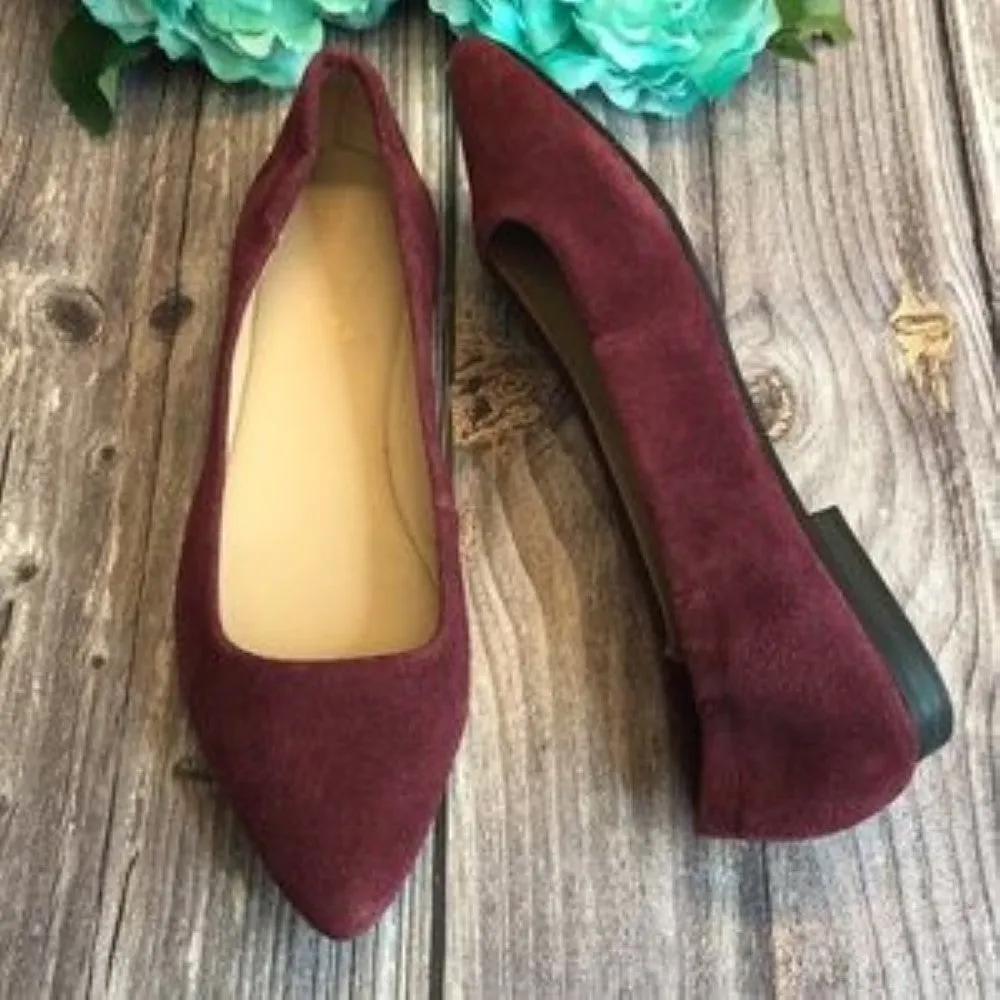 American Rag Jilly wine Leather Flats 7M