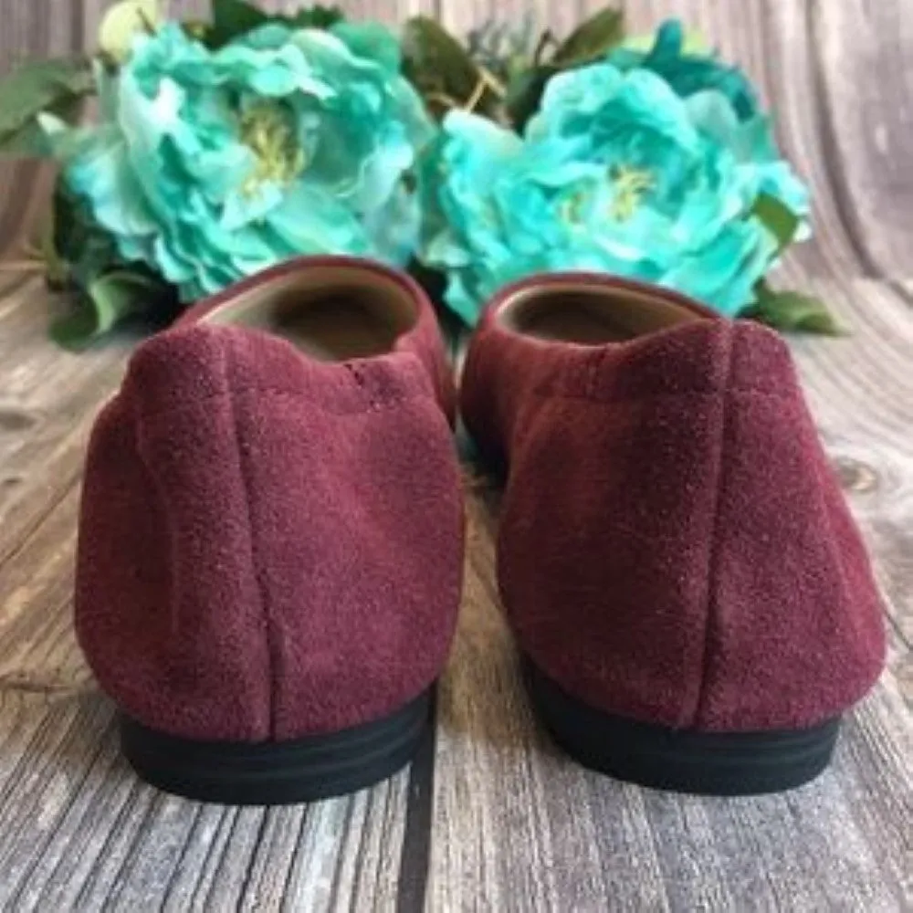 American Rag Jilly wine Leather Flats 7M