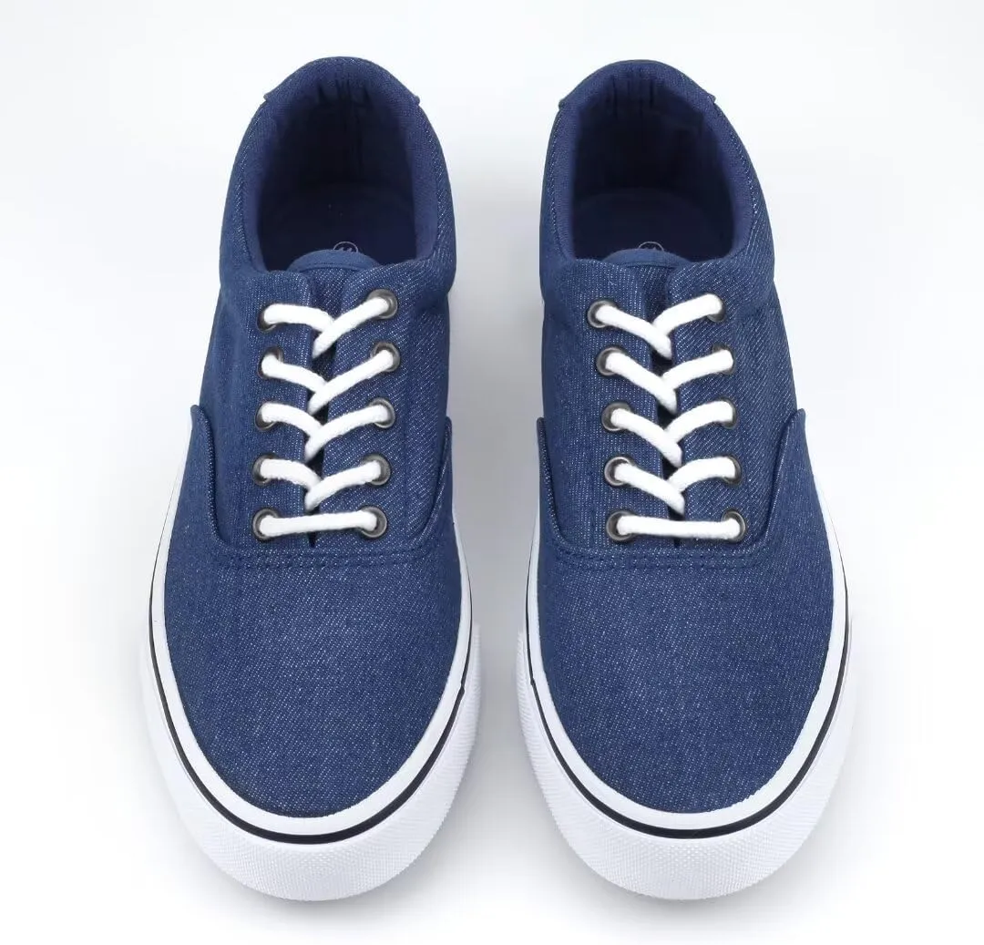ANTLULU Mens Canvas Shoes Low Top Fashion Sneakers Lace Up Casual Shoes