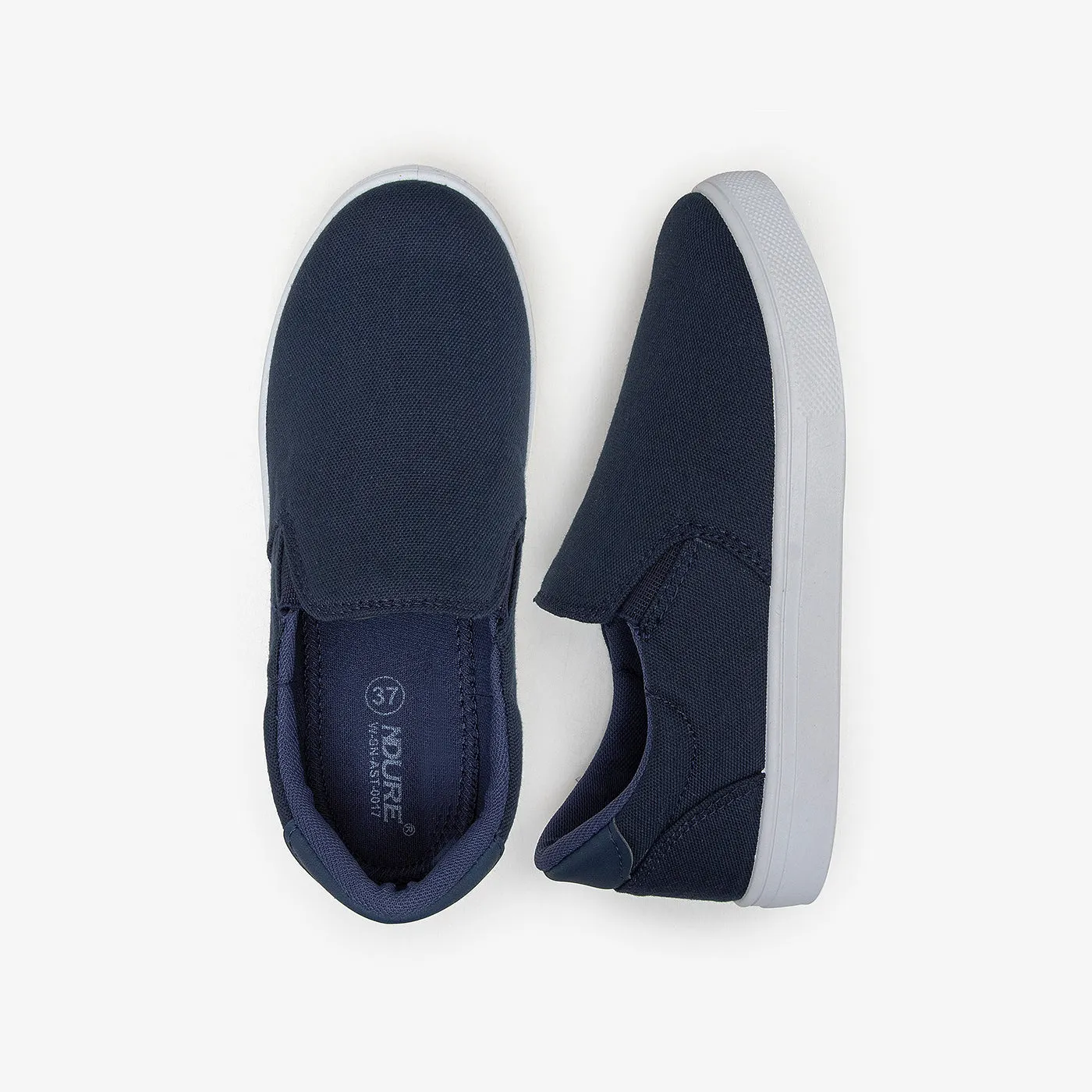 Athletic Canvas Slip Ons