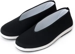 AUTOS Chinese Traditional Old Beijing Shoes Martial Art Kung Fu Tai Chi Rubber Sole Shoes Black,12