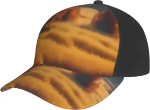 Autumn Golden Grass Landscape Print Baseball Cap for Men and Women – Curved Brim, Perfect for Outdoor, Sports, Travel, and Four Seasons