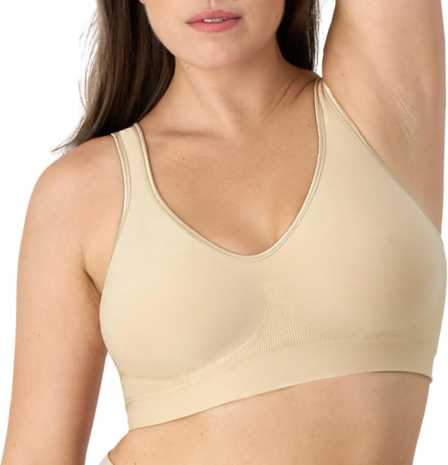 Bali Women's Wireless Bra, Comfort Revolution Seamless Bra, ComfortFlex Fit, Moisture-Wicking
