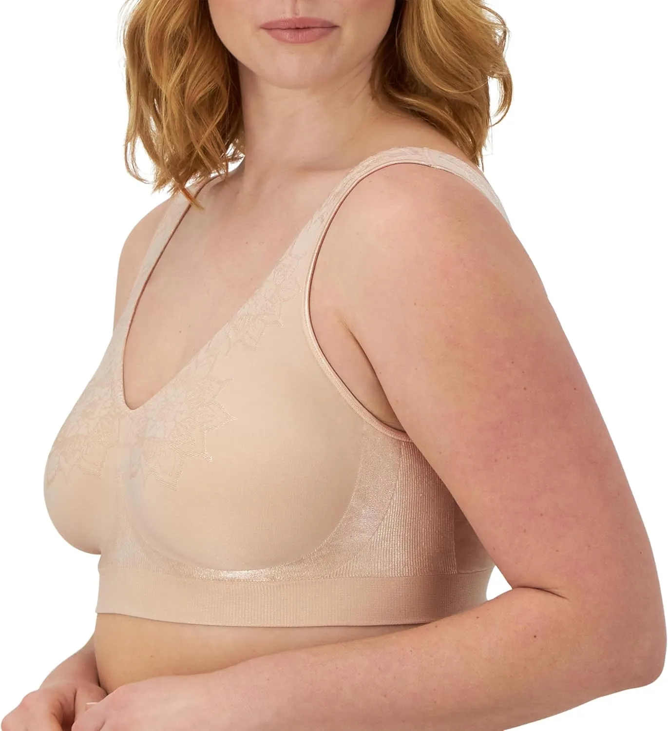 Bali Women's Wireless Bra, Comfort Revolution Seamless Bra, ComfortFlex Fit, Moisture-Wicking