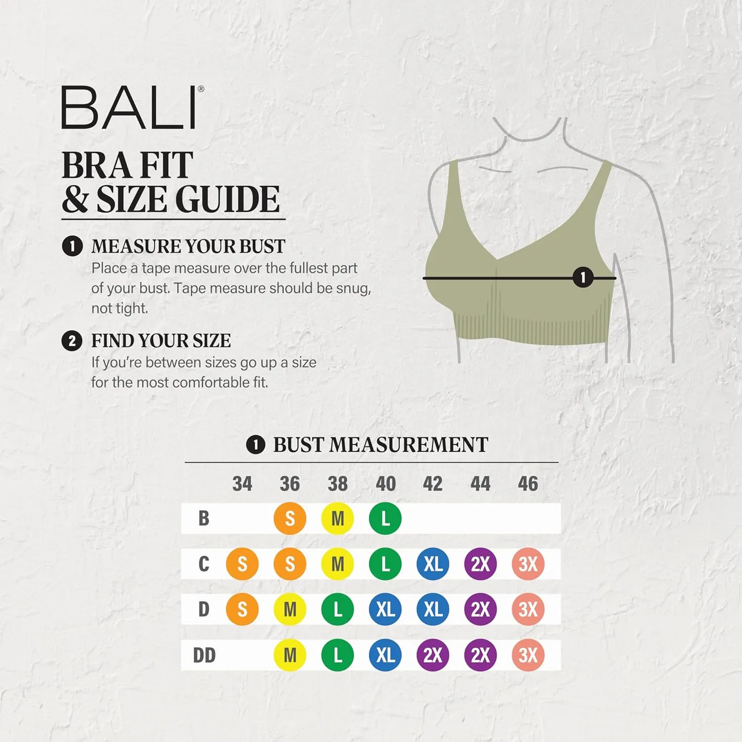 Bali Women's Wireless Bra, Comfort Revolution Seamless Bra, ComfortFlex Fit, Moisture-Wicking