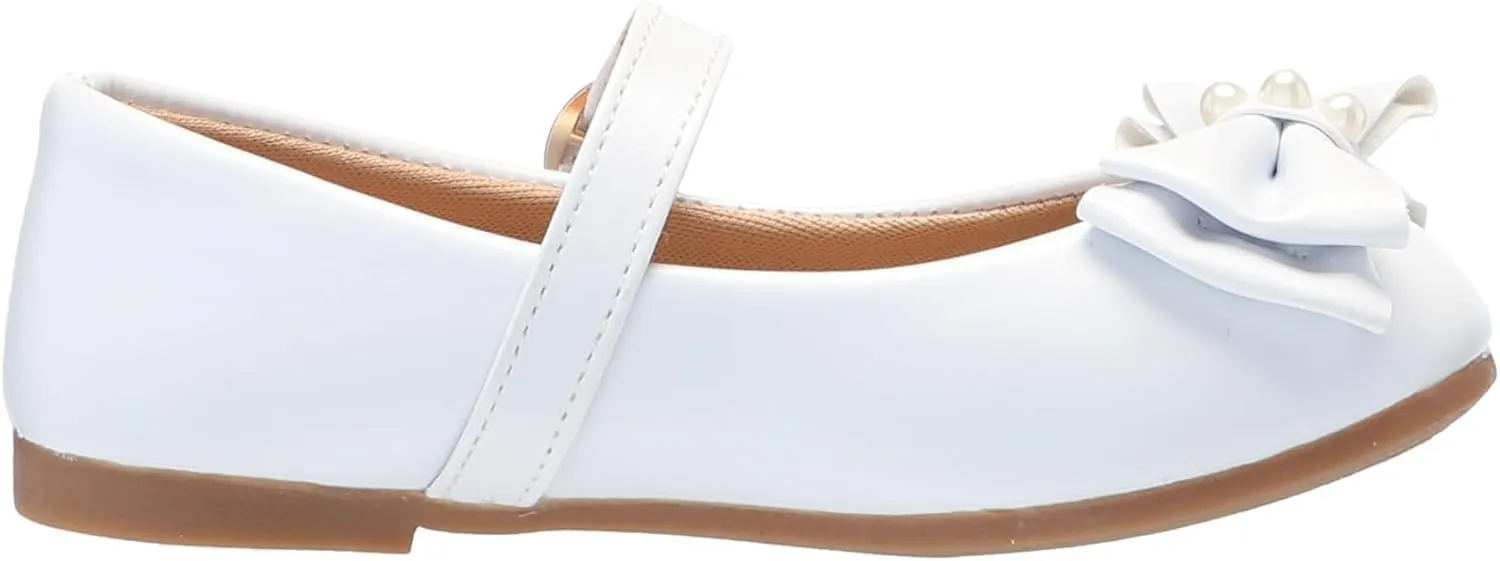 Ballerina Flats - Girls Classic Leatherette Ballet Shoe (Toddler Little Kid Big Kid)