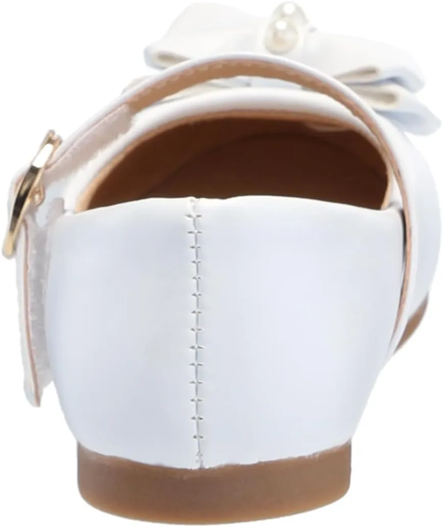 Ballerina Flats - Girls Classic Leatherette Ballet Shoe (Toddler Little Kid Big Kid)