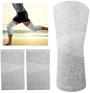 Bamboo Charcoal Knee Sleeve Elastic Warm Knee Brace Kneecap Pads Unisex Protective Knee Support for Arthritis Joint Pain Relief Recovery Circulation Improvement