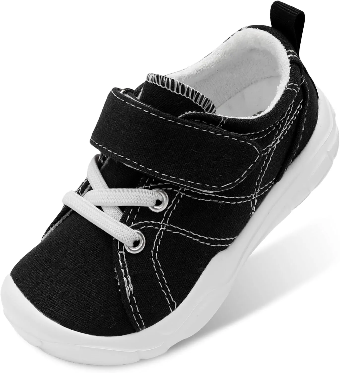 BARERUN Kids Canvas Shoes Running Shoes for Girls Boys Wide Toe Box Barefoot Toddler Sneakers Girls Boys School Shoes Non-Slip Toddler Tennis Shoes