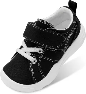BARERUN Kids Canvas Shoes Running Shoes for Girls Boys Wide Toe Box Barefoot Toddler Sneakers Girls Boys School Shoes Non-Slip Toddler Tennis Shoes