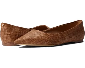 Bargain Flats Edelman Cuoio Ballet Wide Reduced price Pointed Sam Toe Wanda