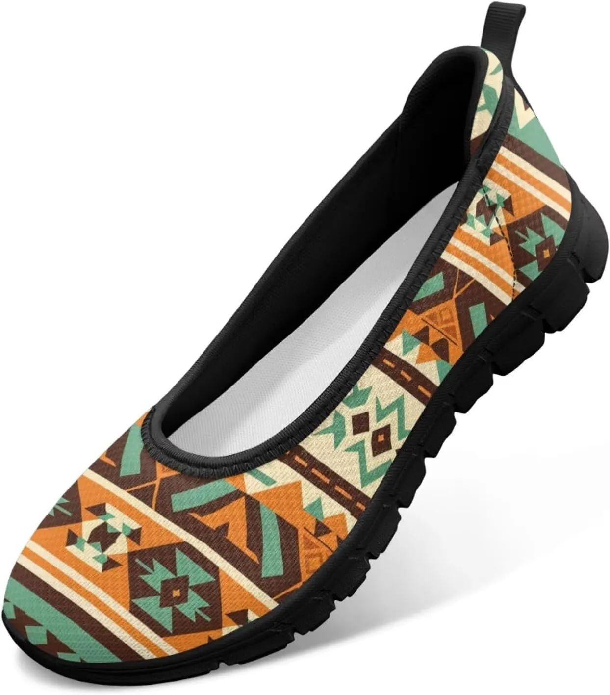 Binienty Ladies Slip on Loafer Shoes Womens Dress Clothes Flats Mesh Nurse Walking Sneakers with EVA Sole Anti Skid