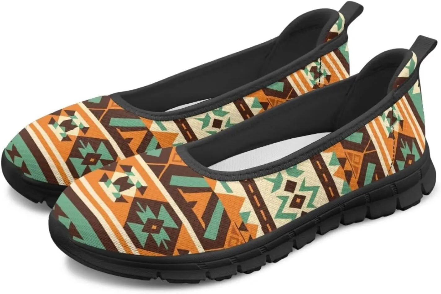 Binienty Ladies Slip on Loafer Shoes Womens Dress Clothes Flats Mesh Nurse Walking Sneakers with EVA Sole Anti Skid