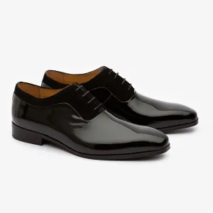 Black Patent Oxford with Suede detail