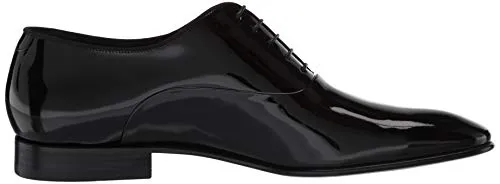 BOSS Hugo Evening Patent Leather Oxford Shoes Black