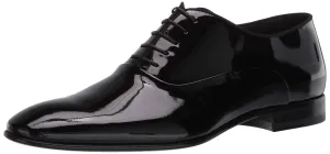BOSS Hugo Evening Patent Leather Oxford Shoes Black