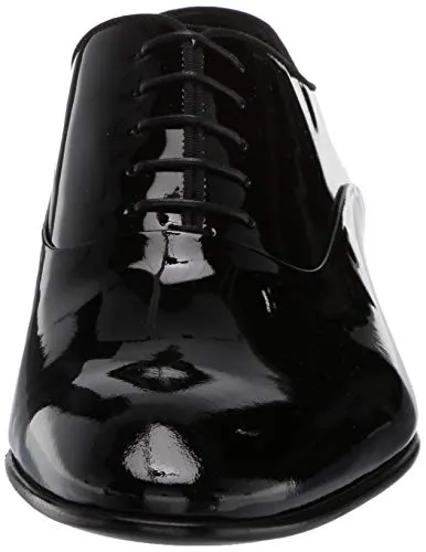 BOSS Hugo Evening Patent Leather Oxford Shoes Black