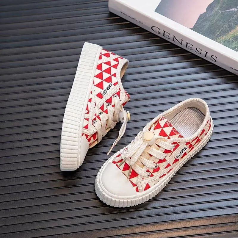 Boys Girls Shoes Kids Canvas Sneakers with Buckle Elastic Shoelaces(Toddler/Little Kid/Big Kid)