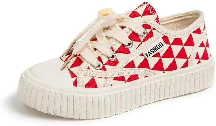 Boys Girls Shoes Kids Canvas Sneakers with Buckle Elastic Shoelaces(Toddler/Little Kid/Big Kid)