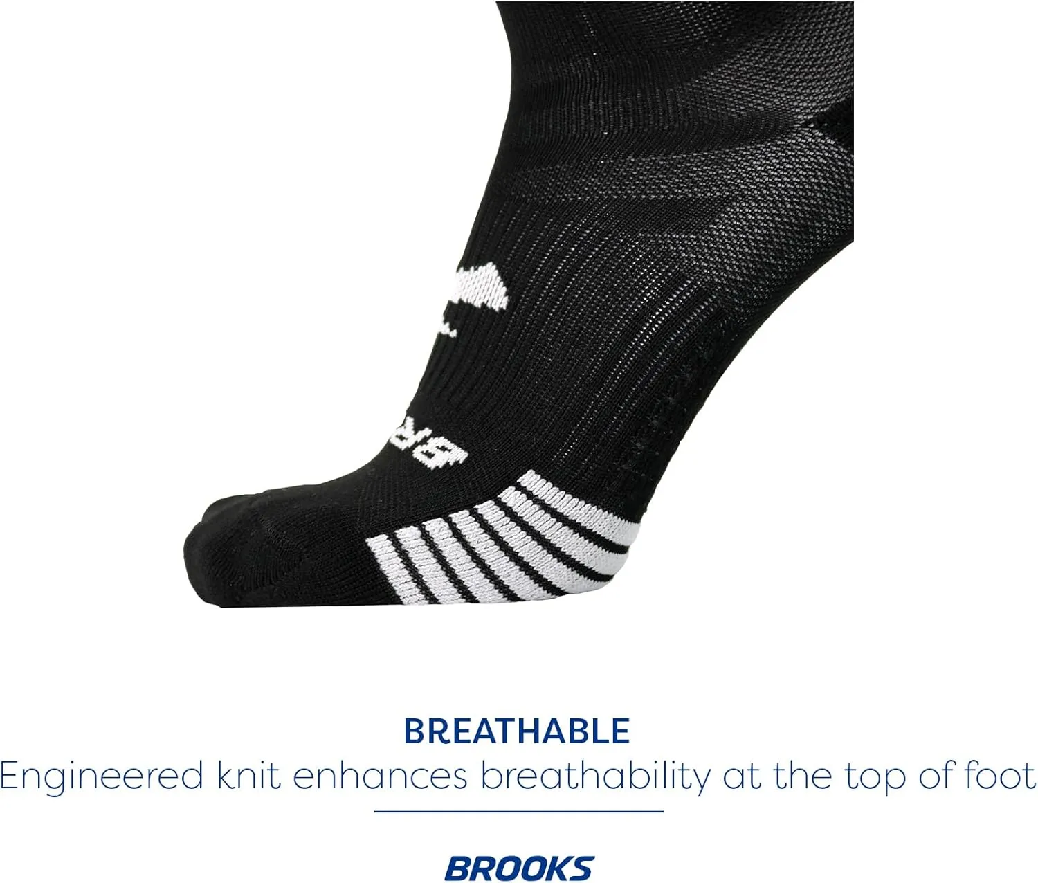 Brooks Ghost Lite Crew Socks I Performance Running, Comfort Fit with Arch Support for Men & Women (2-Pack Set)
