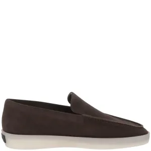 Brown Suede Leather Slip-On Loafer