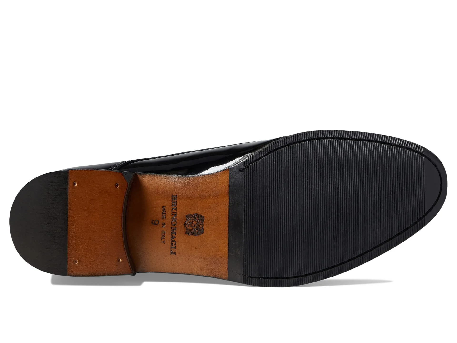 Bruno Magli Niko Black Patent EU 44.5 (US Men's 11.5) D (M)
