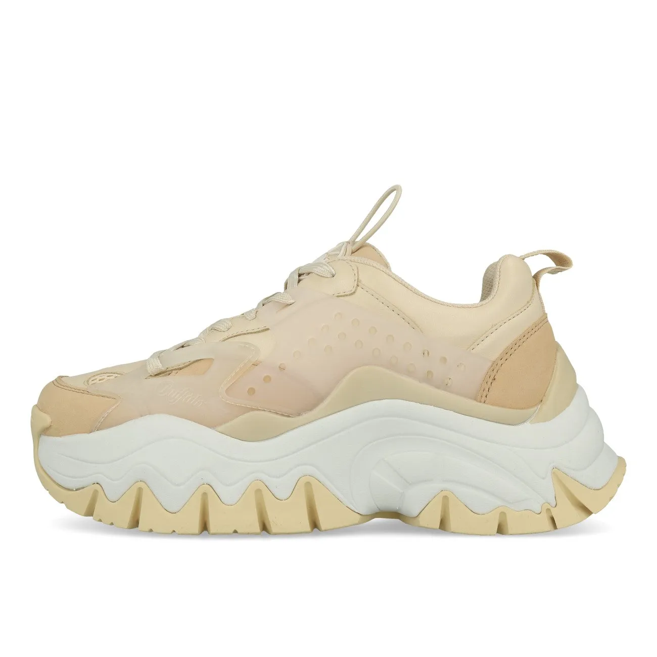 Buffalo Trail One Sneaker Low Damen Vegan Nappa Cream White