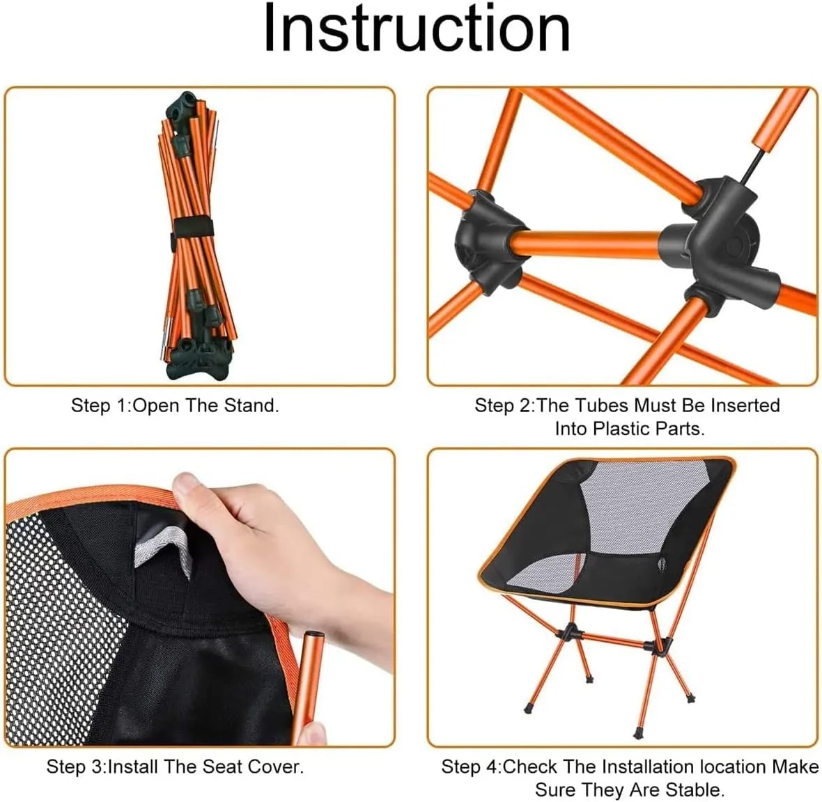 Camping Chair Folding Chair Portable Chair Ultralight Camping Chair with Handbag Portable Stool Outdoor Camping Folding Chair for Picnic Travel Hiking Fishing Chair Camping Chairs for Adults