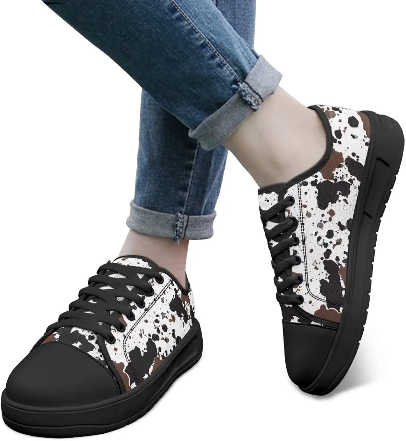 Canvas Shoes Fashion Sneakers for Women Casual Tennis Shoes with Non Slip EVA Sole Low Top Walking Footwear