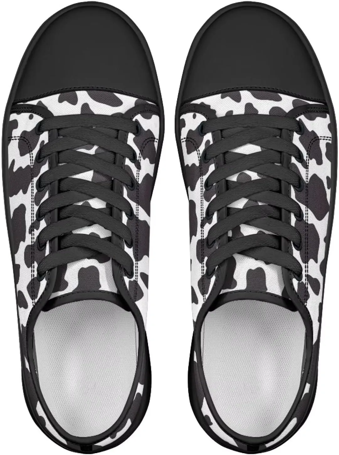 Canvas Shoes Fashion Sneakers for Women Casual Tennis Shoes with Non Slip EVA Sole Low Top Walking Footwear