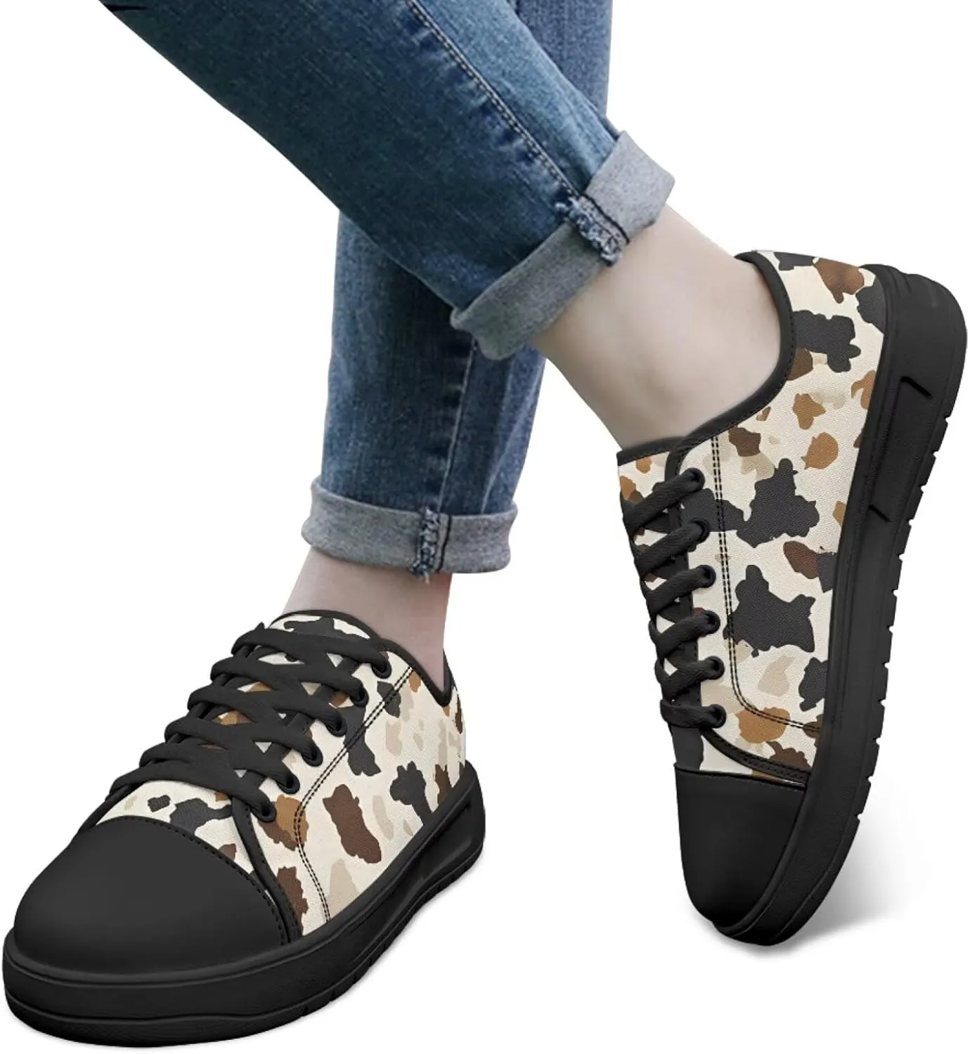 Canvas Shoes Fashion Sneakers for Women Casual Tennis Shoes with Non Slip EVA Sole Low Top Walking Footwear